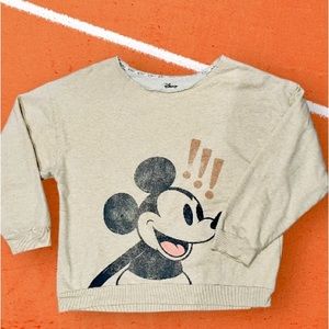 Disney Mickey Mouse Women's Large oversized cut neck sweatshirt